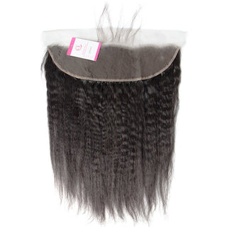 100 Human Hair 4 Bundles With Kinky Straight 13x4 Lace Frontal | CLJHair