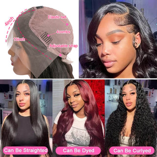 2024 Body Wave 13x4 Transparent Lace Front Wigs Pre Plucked | CLJHair