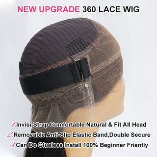 New Invisi-360 HD Lace Elastic Drawn String Wig Pre-Bleached Knots | CLJHair