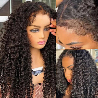 Curly 5X5 Hd Lace Human Hair Wig With 4C Edges Hairline | CLJHair