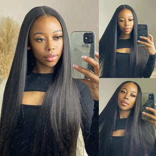 【Middle Part】2x6 Lace Closure Straight Wig Affordable Price  | CLJHair