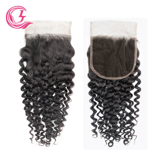 Brazilian Virgin Jerry Curly Hair 3 Bundles With 5x5 Closure | CLJHair