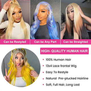 13x4 613 Transparent Lace Front Wig Human Hair 180% Density Straight Wigs | CLJHair