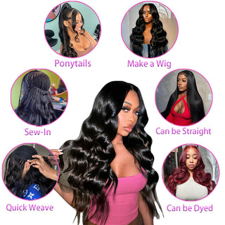 Raw Hair Body Wave Bundles With Closure Wholesale Package | CLJHair