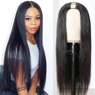 Straight U Part Wig Brazilian Human Hair Wigs For Women | CLJHair