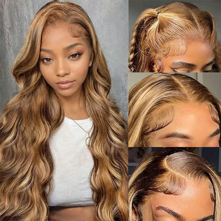 2024 Body Wave Wig #4/27 Ombre Colored With 180% Density | CLJHair