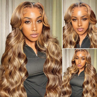 2024 Body Wave Wig #4/27 Ombre Colored With 180% Density | CLJHair
