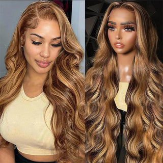 2024 Body Wave Wig #4/27 Ombre Colored With 180% Density | CLJHair