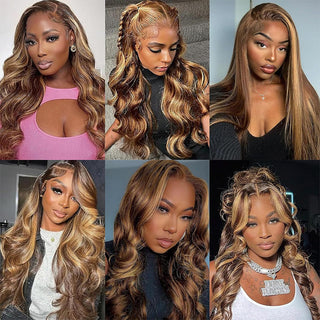 2024 Body Wave Wig #4/27 Ombre Colored With 180% Density | CLJHair
