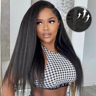 Affordable Kinky Straight Breathable Cap 13X4 Hd Lace Wig | CLJHair