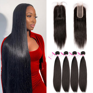 4 Bundles with 2x6 Closure Hair Deal - Free Fast Delivery | CLJHair