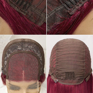 4x4 Transparent Closure Lace Bob Wigs #99j Color Wig | CLJHAIR