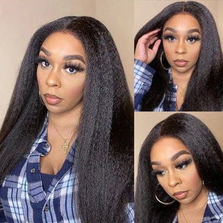 4C Edges 5X5 Hd Lace Kinky Straight Wig For Sale | CLJHair