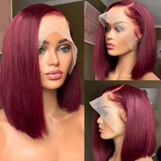 99J Straight Short Bob Lace Front Wigs For Black Women  | CLJHair