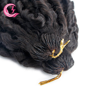 Spiral Curly Feather Human Crochet Hair Near Me | CLJHair