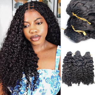 Burmese Curly Soft Feather Crochet Hair | CLJHair
