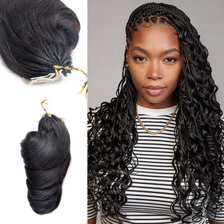 Lightweight Loose Wave Feather Crochet Hair Near Me | CLJHair