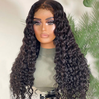 4C Edges 5X5 Hd Lace Melted Hairline Wigs Deep Wave Hairstyle | CLJHair