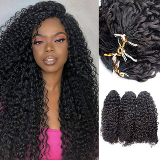 Water wave Black Feather Crochet Hair Price | CLJHair