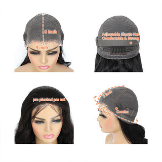 M-Cap Wear Go Body Wave 9x6 HD Lace Glueless Wig Pre Bleached Tiny Knots Wig | CLJHair