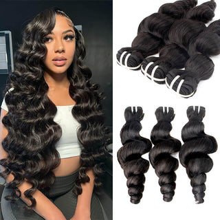 Luxury Virgin Super Double Drawn Loose Wave Bundles Deal | CLJHair