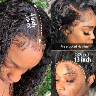 Cheap Deep Wave Ear To Ear Lace Frontal Brazilian Human Hair | CLJHair