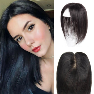 3.5X5.5"(9*14Cm) Human Hair Topper Silk Base | Topper Hair Piece | CLJHair