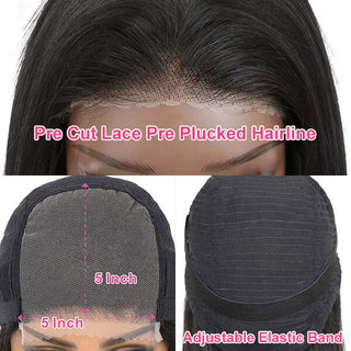 Deep Wave Glueless 5X5 Hd Lace Wig Human Hair For Sale | CLJHair