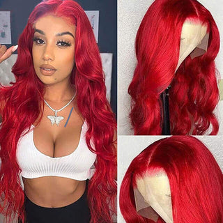 13x4 Lace Front Wig Burgundy Body Wave Human hair for Women | CLJHair