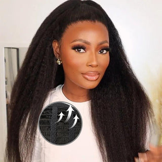 Affordable Kinky Straight Breathable Cap 13X4 Hd Lace Wig | CLJHair