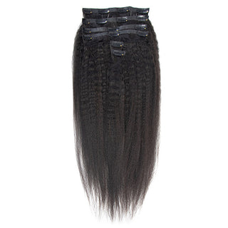 Good Quality Yaki Straight Seamless Clip In Hair Extensions | CLJHair