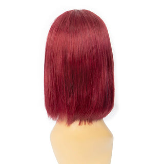 2x6 Kim K Transparent Lace Closure Wigs Raw Human Hair #99J Color | CLJHair