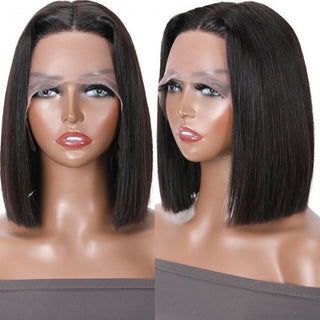 Short Straight Bob Wig with Pre Plucked Hairline for women | CLJHair
