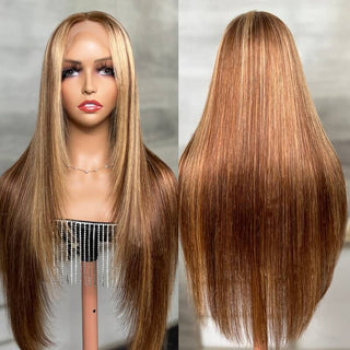 Highlight Piano Color 13x4 Lace Front Wig Long Straight Hair | CLJHair