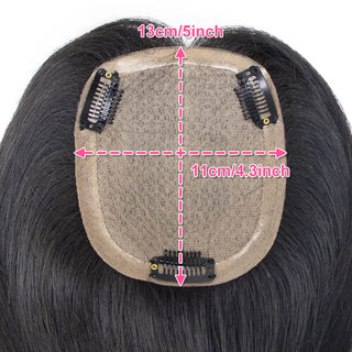 4.3X5"(11*13Cm) Silk Base Hair Topper For Thinning Crown Near Me | CLJHair